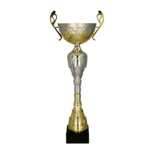 Puchar metalowy złoto-srebrny 26cm 7255SI