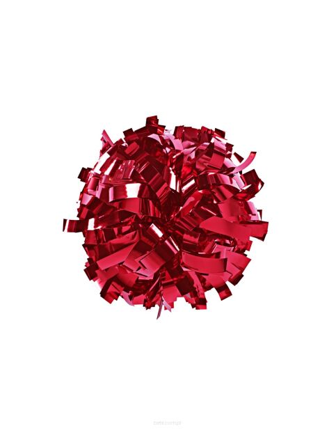 Pompon Metallic RED czerwony 35 cm (6