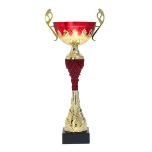 Puchar metalowy złoto-burgundowy 36,5cm 7256GE