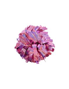 Pompon Holographic LIGHT PINK jasny różowy 35 cm (6")