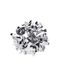 Pompon Metallic SILVER srebrny 35 cm (6")