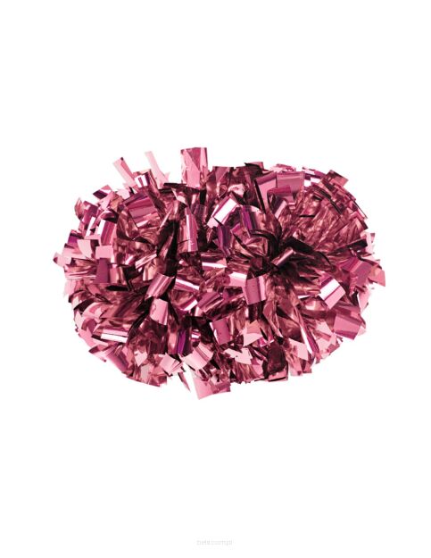 Pompon Metallic PINK różowy 25 cm (4