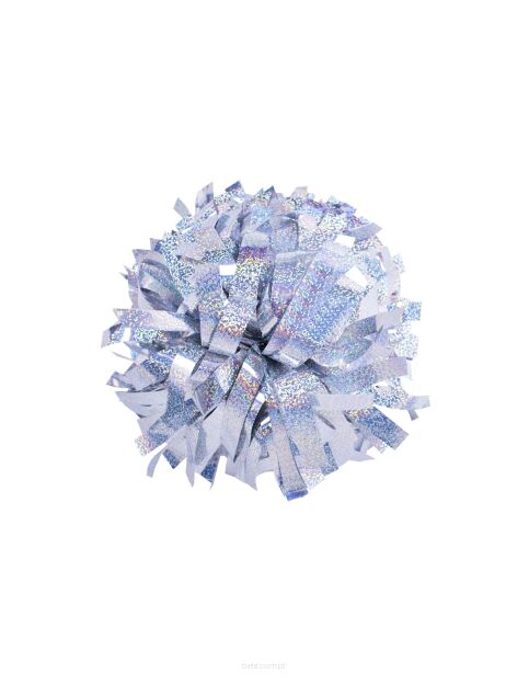 Pompon Holographic SILVER srebrny 35 cm (6