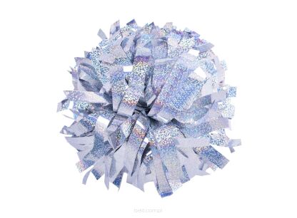 Pompon Holographic SILVER srebrny 35 cm (6")