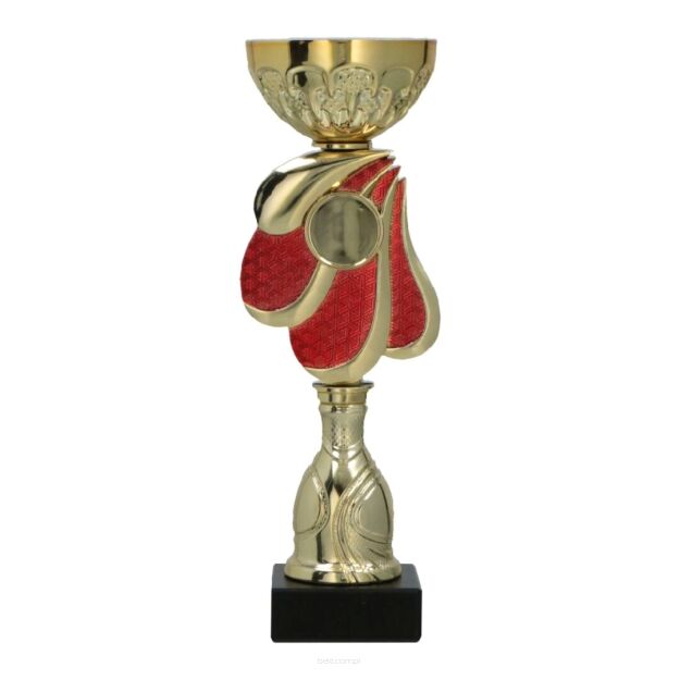 Puchar metalowy złoto-czerwony 35,5cm 9323GA