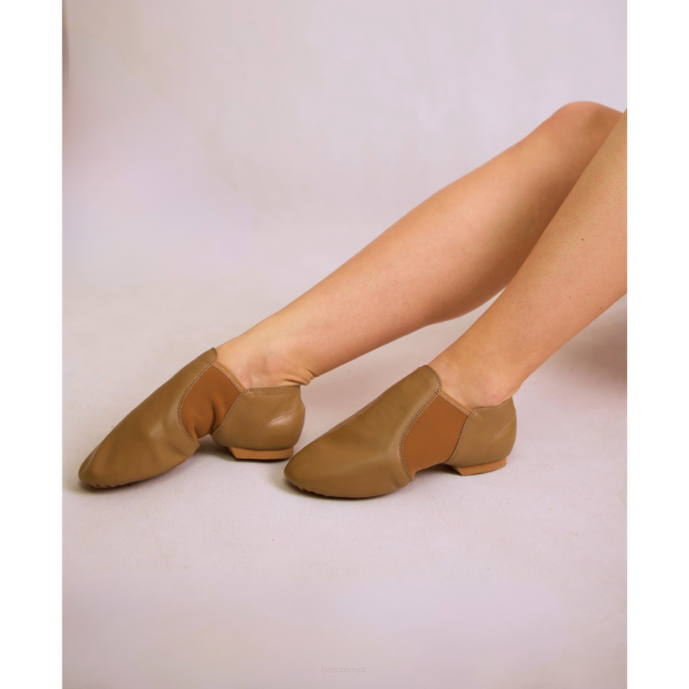 Jazzówki buty skórzane do tańca cieliste rozm 40