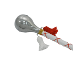 Buława marszowa BCG1 metalowy stożek + Pokrowiec - 2