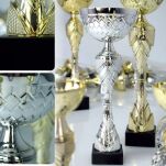 Puchar metalowy srebrny 43,5cm 8488SB - 2