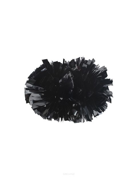 Pompon Metallic BLACK czarny 25 cm (4