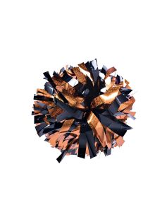Pompon Holographic MIX ORANGE&METALLIC BLACK pomarańczowo-czarny 35 cm (6")