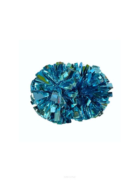 Pompon Metallic COLUMBIA BLUE błękitny 25 cm (4