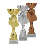 Puchar metalowy srebrny 20,5cm 9313S - 2