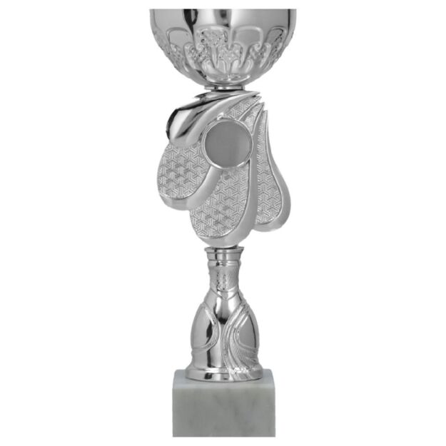 Puchar metalowy srebrny 20,5cm 9313S