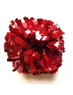 Pompon Holographic RED czerwony 35 cm (6")