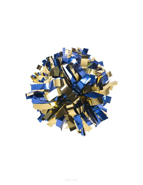 Pompon Metallic MIX GOLD ROYAL BLUE złoto-niebieski 35 cm (6