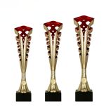 Puchar plastikowy złoto-czerwony 35,5cm 9232C - 2