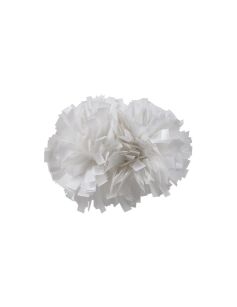 Pompon Metallic WHITE biały 25 cm (4")
