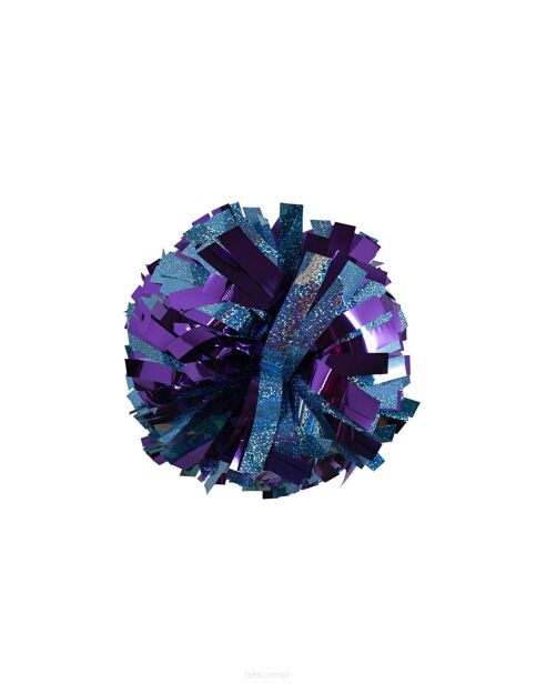 Pompon Holographic MIX LIGHT BLUE&METALLIC PURPLE jasny niebieski-fioletowy 35 cm (6