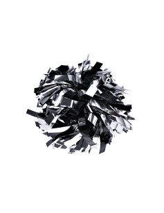 Pompon Metallic MIX SILVER BLACK srebrno-czarny 35 cm (6")