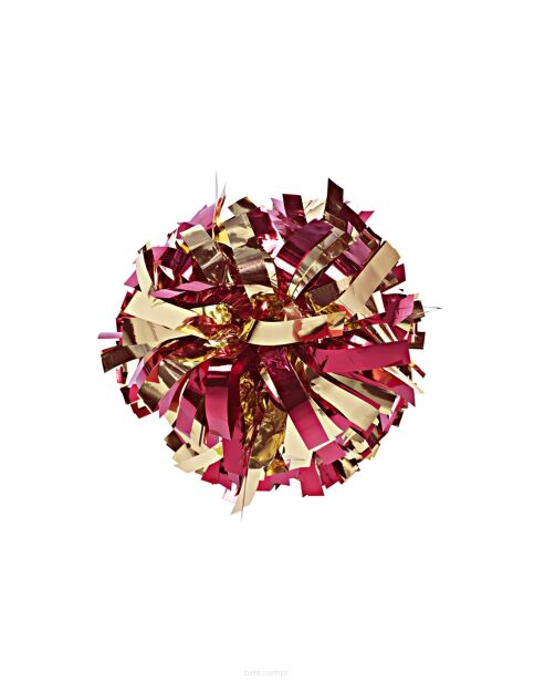 Pompon Metallic MIX GOLD RED złoto-czerwony 35 cm (6